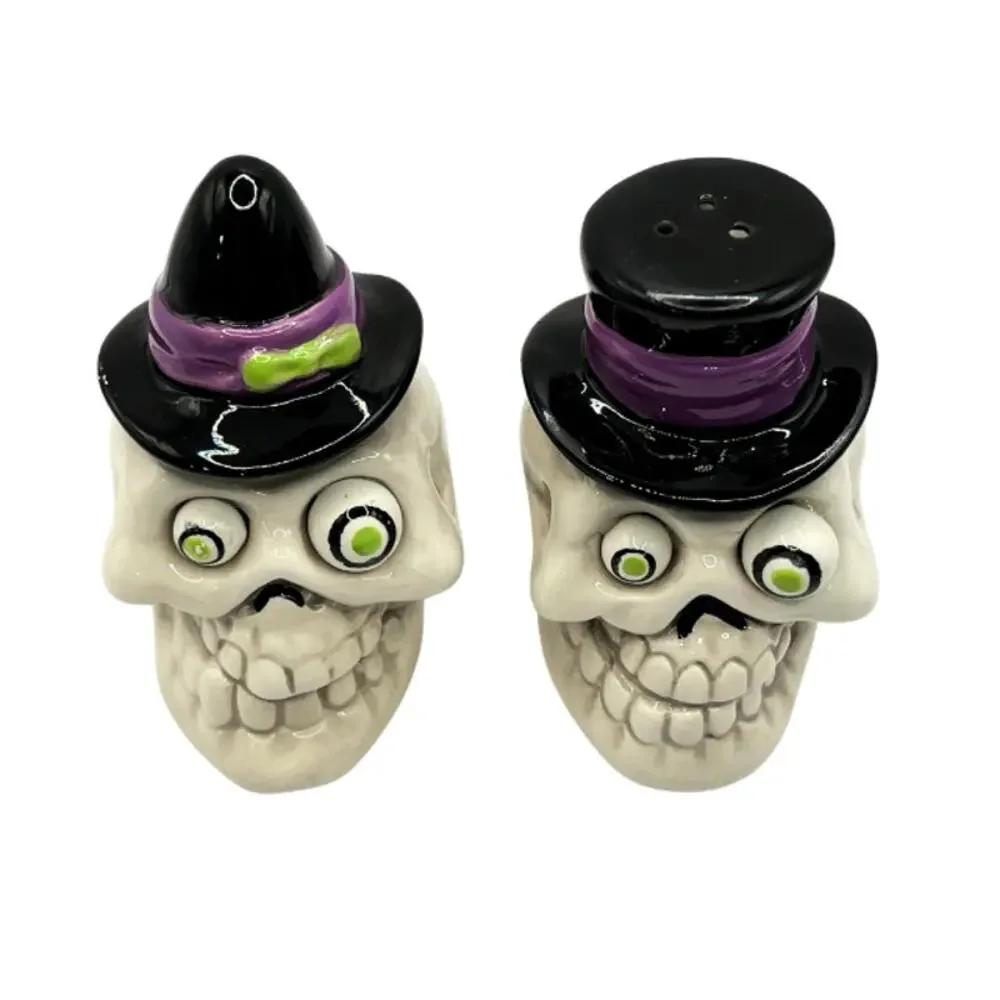 The Bridge Collection Voodoo Skeletons Salt and Pepper Shaker Set New with Tags